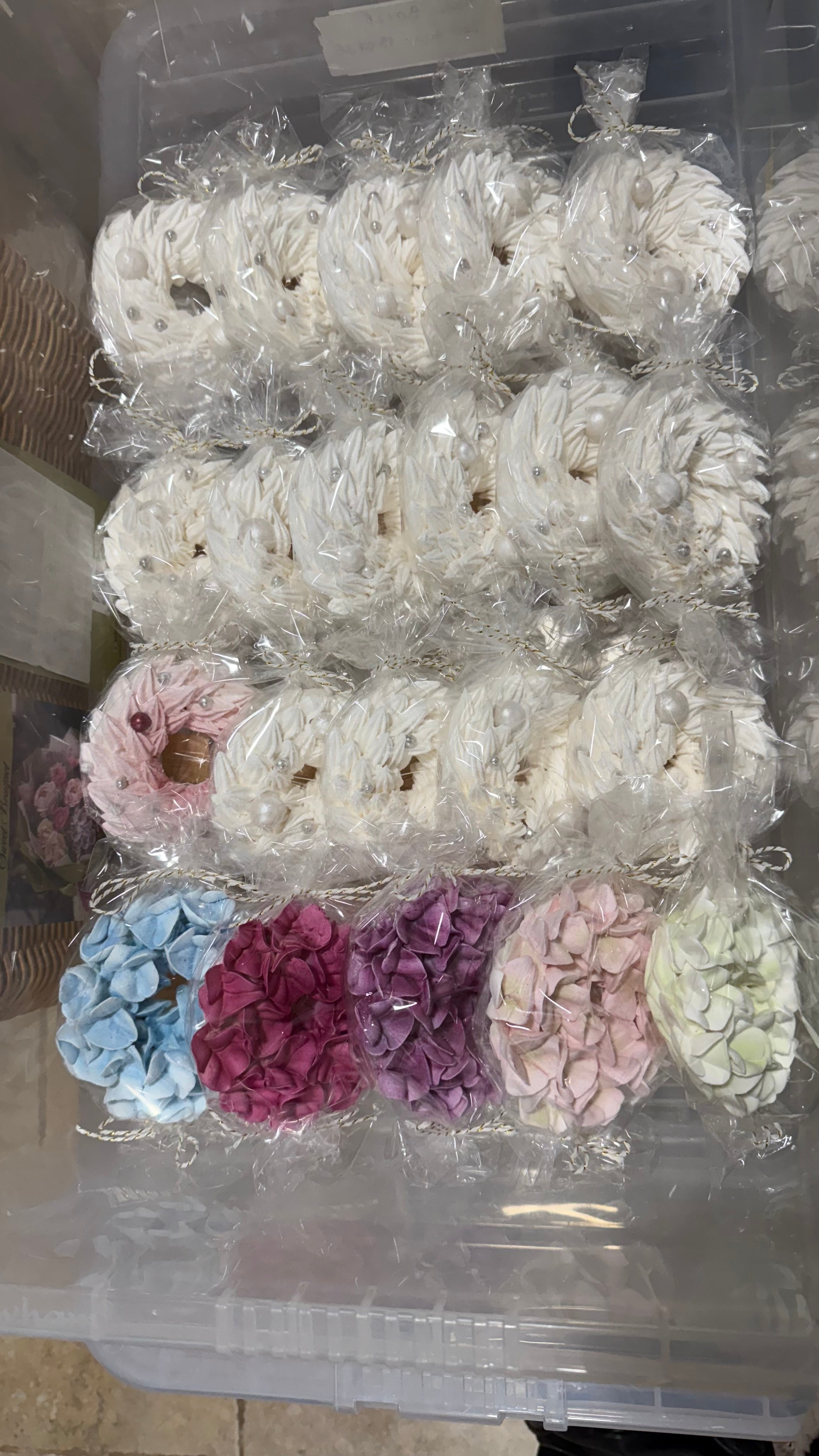 Floating Marshmallow Wreaths