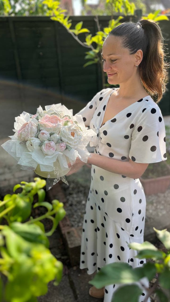 Marshmallow Peony Box/Bouquet Small