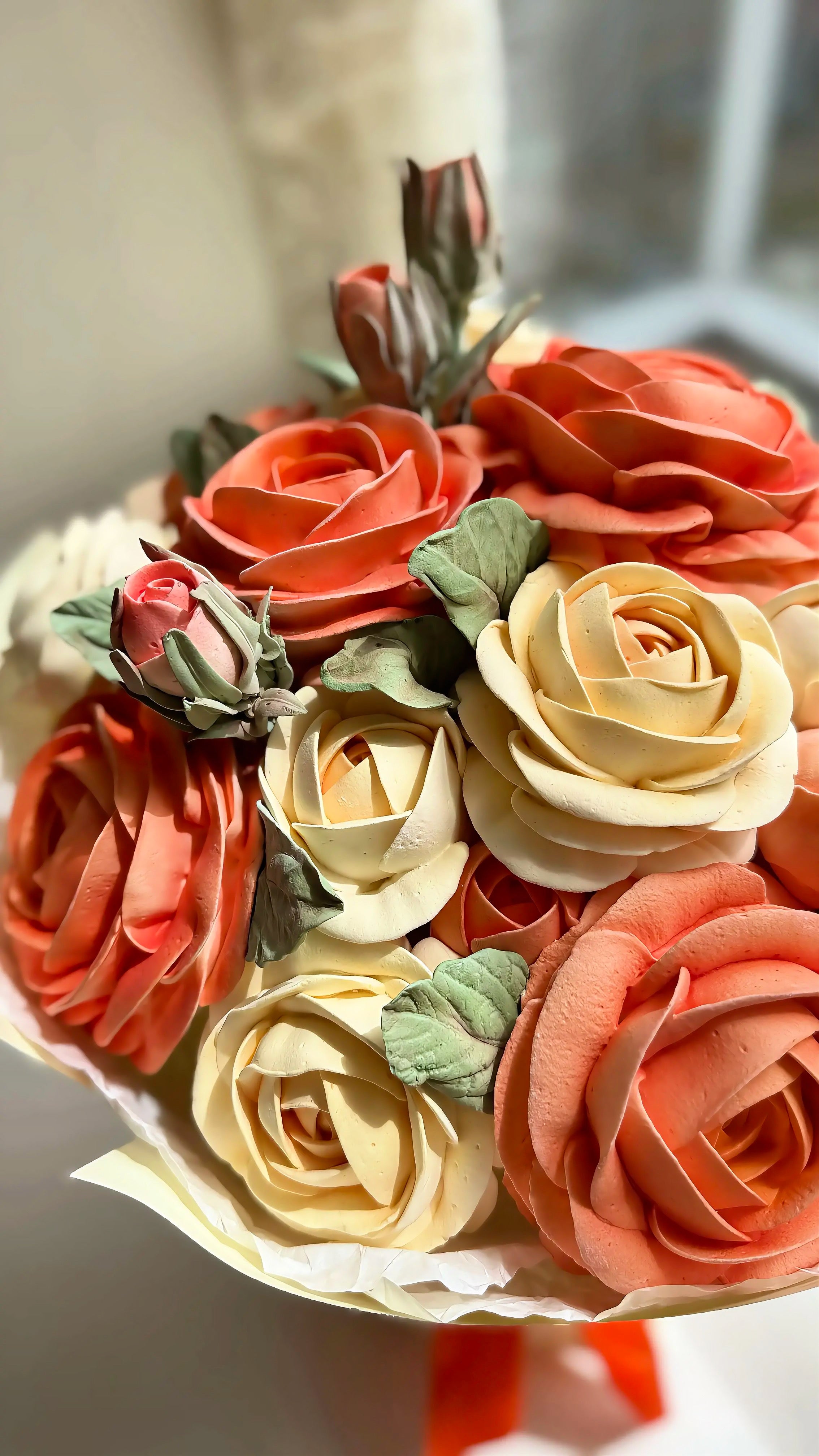 Marshmallow Rose Bouquet Small
